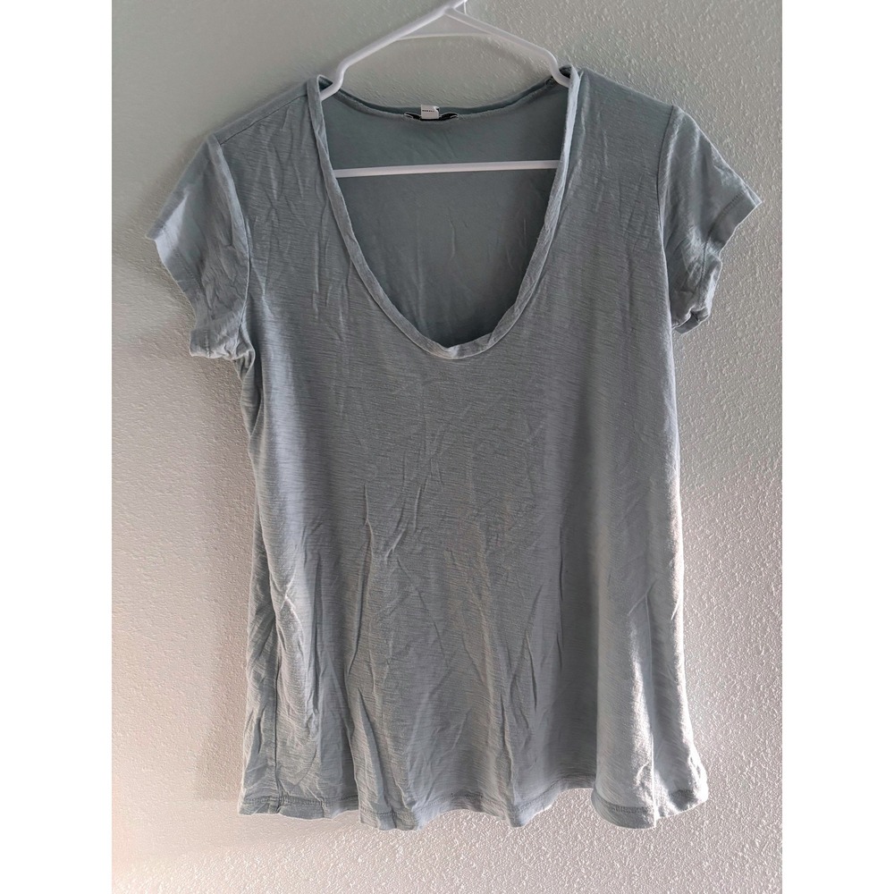 Standard James Pearce Top Womens Medium Blue‎ Cotton Minimalist Capsule Luxury